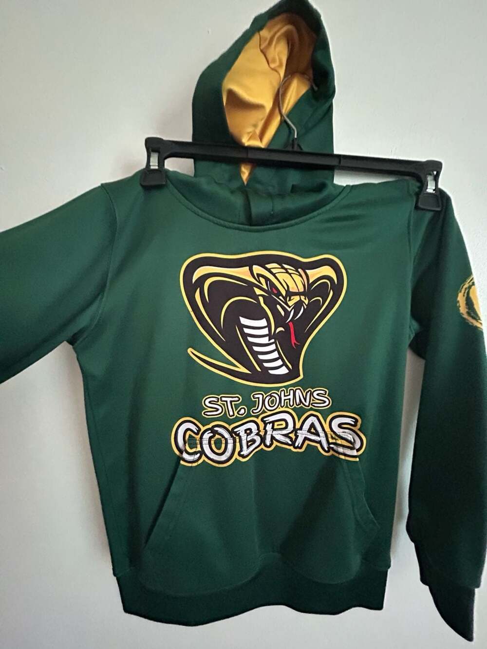 St. Johns Cobras Performance Hoodie Green Yellow